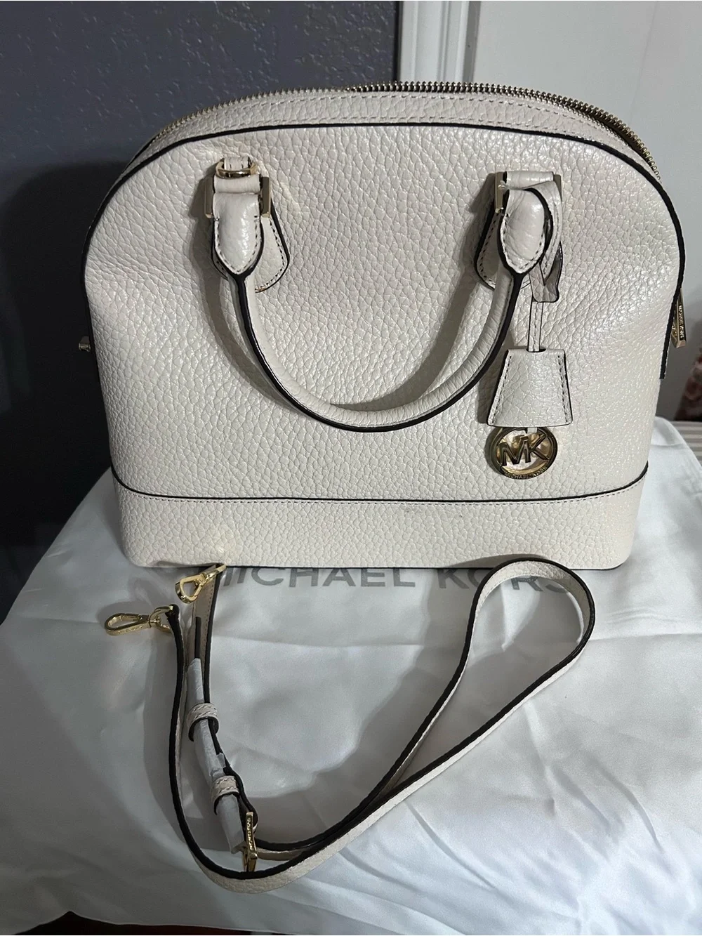 Michael Kors pebbled leather